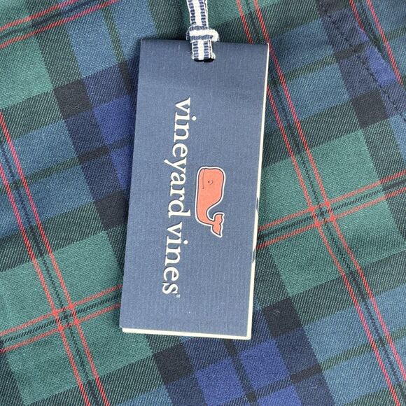 Vineyard Vines Pants Mens 28x32 Charleston Green Breaker Pant Holiday Tartan - Picture 7 of 15